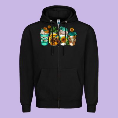 Arizona Coffee Cups Zipper Hoodie Designed By Adodesignshop