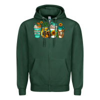 Sports Green arizona coffee cups Zipper Hoodie - AdoDesignShop