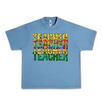 Pebble Blue teacher teacher teacher Urban Heavy Tee - texasbilliewilder