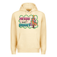 Pina Colada merry and bright christmas tree Premium Hoodie - MaliasSmallBusiness