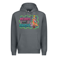 Rock merry and bright christmas tree Premium Hoodie - MaliasSmallBusiness