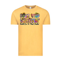 Vintage Mustard don't stop believin' hold on to that feeling Vintage Tee - Zillion Design Studio