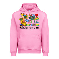 Fuchsia Pink it s ok to be different giraffe Urban Hoodie - LillyAllenDesigns