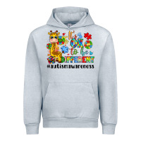 Heather Grey it s ok to be different giraffe Urban Hoodie - LillyAllenDesigns