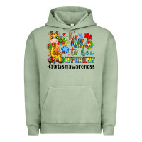 Pigment Oil Green it s ok to be different giraffe Urban Hoodie - LillyAllenDesigns