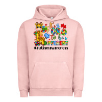 Pigment Salmon it s ok to be different giraffe Urban Hoodie - LillyAllenDesigns