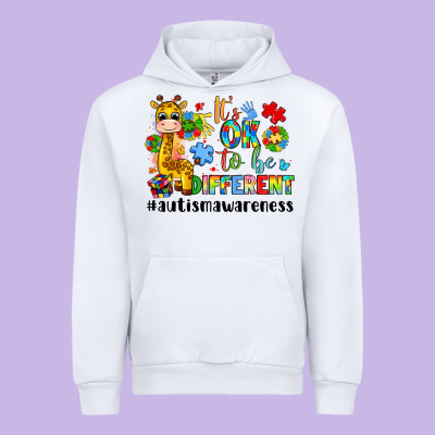 It S Ok To Be Different Giraffe Urban Hoodie Designed By Lillyallendesigns