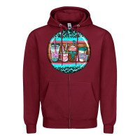 Burgundy nurse car coasters Zipper Hoodie - AdoDesignShop