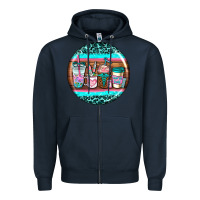Navy nurse car coasters Zipper Hoodie - AdoDesignShop