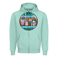 Seafoam nurse car coasters Zipper Hoodie - AdoDesignShop
