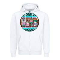 White nurse car coasters Zipper Hoodie - AdoDesignShop