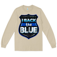 Mushroom I back the blue 4th of July Long Sleeve Tee - CowGirlArtShop