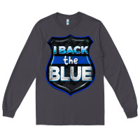 Smoke I back the blue 4th of July Long Sleeve Tee - CowGirlArtShop
