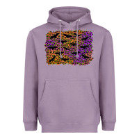 Lavender halloween leopard bat background Heavyweight Hoodie - AdoDesignShop