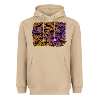 Mushroom halloween leopard bat background Heavyweight Hoodie - AdoDesignShop
