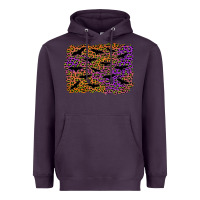 Plum halloween leopard bat background Heavyweight Hoodie - AdoDesignShop
