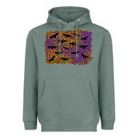 Sage halloween leopard bat background Heavyweight Hoodie - AdoDesignShop