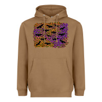 Toasted Coconut halloween leopard bat background Heavyweight Hoodie - AdoDesignShop