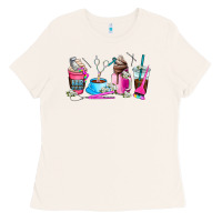 Bone hair stylist coffee cup Ladies Tee - AdoDesignShop