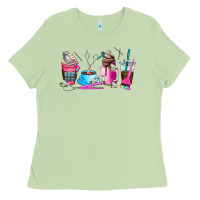 Matcha hair stylist coffee cup Ladies Tee - AdoDesignShop