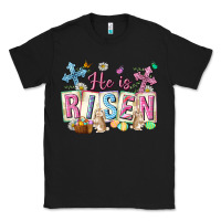 Black he is risen easter with flowers Classic Tee - Neo Western