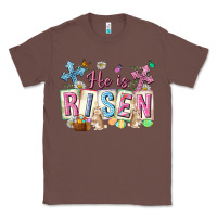 Chestnut he is risen easter with flowers Classic Tee - Neo Western