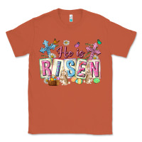 Copper he is risen easter with flowers Classic Tee - Neo Western