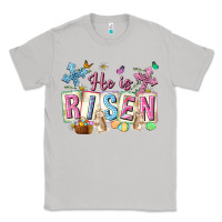 Moon Dust he is risen easter with flowers Classic Tee - Neo Western