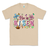 Mushroom he is risen easter with flowers Classic Tee - Neo Western