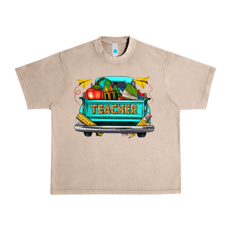 Teacher Truck Urban Heavy Tee by texasbilliewilder | Teevron
