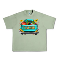Oil Green teacher truck Urban Heavy Tee - texasbilliewilder