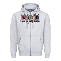 Heather Grey unafraid Zipper Hoodie - JahusDesignShop