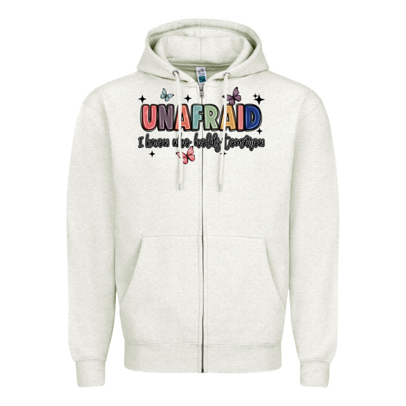 Unafraid Zipper Hoodie by JahusDesignShop | Teevron