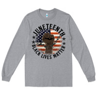 Heather Grey black lives matter Long Sleeve Tee - HRA Design Shop