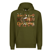 Army Green have a very melanin christmas Premium Hoodie - MaliasSmallBusiness