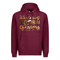 Burgundy have a very melanin christmas Premium Hoodie - MaliasSmallBusiness