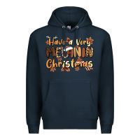 Navy have a very melanin christmas Premium Hoodie - MaliasSmallBusiness