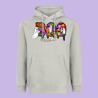 Halloween Boo Heavyweight Hoodie Designed By Adodesignshop
