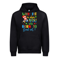 Black why fit in when you were born to stand out Urban Hoodie - LillyAllenDesigns