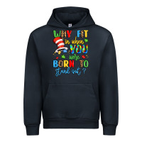 Navy why fit in when you were born to stand out Urban Hoodie - LillyAllenDesigns