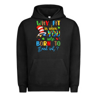 Pigment Black why fit in when you were born to stand out Urban Hoodie - LillyAllenDesigns