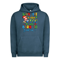 Pigment Midnight Navy why fit in when you were born to stand out Urban Hoodie - LillyAllenDesigns