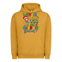 Pigment Peanut Butter why fit in when you were born to stand out Urban Hoodie - LillyAllenDesigns