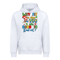 White why fit in when you were born to stand out Urban Hoodie - LillyAllenDesigns
