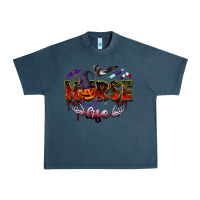 Midnight Navy halloween nurse life Urban Heavy Tee - BarkalooDesign