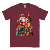 Burgundy tis the season Classic Tee - FaDigitalArtStudio