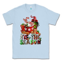 Dusty Blue tis the season Classic Tee - FaDigitalArtStudio