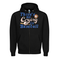 Black theres no crying in baseball Zipper Hoodie - JahusDesignShop