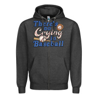 Charcoal Heather theres no crying in baseball Zipper Hoodie - JahusDesignShop