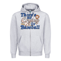 Heather Grey theres no crying in baseball Zipper Hoodie - JahusDesignShop